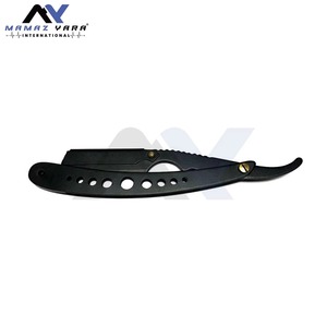 Rasoir manuel professionnel ergonomique en acier inoxydable pliable à lame droite avec verrouillage pivotant pour barbier - Product Image 3