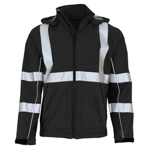 Veste pour homme, hiver, décontractée, haute visibilité, 100% polyester, vêtements de travail, bandes réfléchissantes, sécurité, veste de travail - Product Image 1