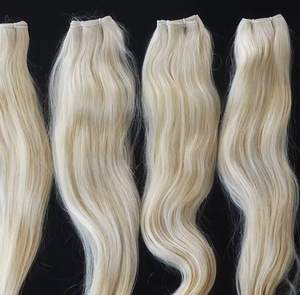 Perruque en cheveux humains brésiliens d'usine d'origine la plus populaire, en vrac, avec attache pré-collée, style noir 1b, pointes à simple tirage - Product Image 4