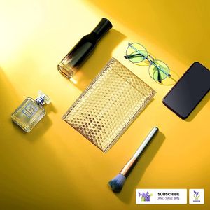 Gold 8 1/2 Х 13 Paquete de sobres de burbujas metálicas 100 Peel Seal Sobres de embalaje acolchados Bolsas de correo - Product Image 5