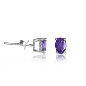 Magnifique Boucle d'Oreille Cerceau en Argent Sterling 925 avec Améthyste Brillante Taille Marquise, Bijou en Pierre Précieuse pour Femmes et Filles, Idéal pour Mariage, Fête, Cadeau - Art Palace - Product Image 2
