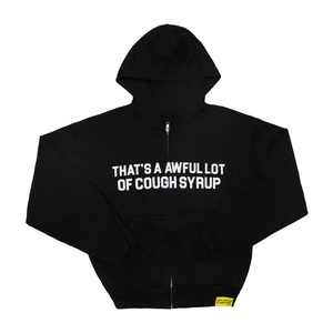 Sweat à capuche pour homme en coton 100% de qualité supérieure, motif 'C'est vraiment beaucoup de sirop contre la toux', grammage lourd, ALOCS - Product Image 4