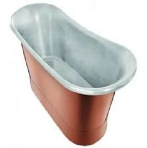 Bañera Ovalada Clásica de Cobre Independiente con Grifo Cromado para Adultos, Modelo Duradero CH-997 de Uttar Pradesh - Product Image 3