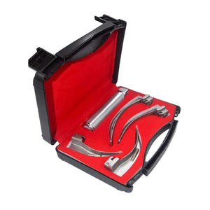 Ensemble de laryngoscopes personnalisés jetables et réutilisables pour opérations ORL chez l'adulte, avec source d'alimentation manuelle, à usage unique pour les urgences - Acier - Product Image 1