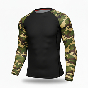 Camisetas de Compresión de Manga Larga para Hombre, Nuevas 2026, con Logotipo Frontal Personalizado, Secado Rápido, Protección UV, Transpirables, Sin Costuras, Protección Contra Rozaduras - Product Image 1