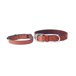 Collar de perro hecho a mano de cuero genuino de Venta caliente con hardware de acero inoxidable Fabricante de proveedores indios Saman Exports - Product Image 6