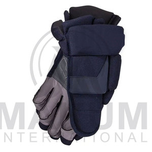 Guantes de Hockey sobre Hielo Personalizados Azul Marino con Ribete Amarillo Antideslizantes de Poliéster Unisex para Todas las Estaciones - Product Image 6