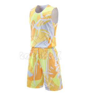 Uniforme de basket-ball réversible en tissu 100% polyester, léger et respirant pour mouvements rapides, service OEM, haute qualité - Product Image 6