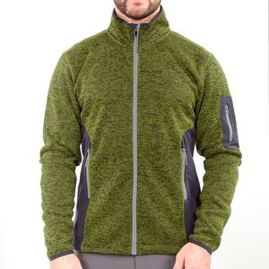 Chaqueta de Forro Polar Melange de Alta Calidad Personalizada para Hombre, Ideal para Senderismo al Aire Libre - Product Image 2