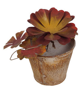 Pot décoratif en fer forgé pour jardin et maison, décoration murale artisanale moderne, utilisation extérieure, collection A.B - Product Image 5