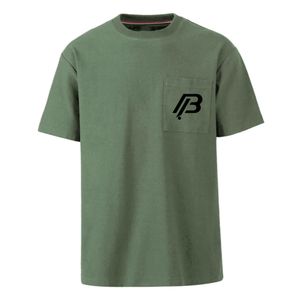 New Arrival Custom Logo Front 100% Cotton Knitted Silk Screen Printed Breathable <b>Pocket</b> T-<b>Shirt</b> - Product Image 1