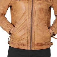 Blouson de motard en cuir PU personnalisé haut de gamme pour homme, coupe ajustée, avec fermeture éclair, style décontracté et streetwear, tendance