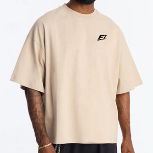 Camisetas de Hombre al por Mayor, 100% Algodón Grueso, Corte Holgado, Cuello Redondo, Estilo Urbano Personalizado, Proveedor a Granel, Marca Privada, EE. UU. - Product Image 1