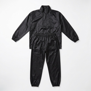 Ensemble coupe-vent et pantalon imperméable en coton, combinaison de pluie zippée pour femmes et hommes, combinaison de pluie imperméable en PVC - Product Image 6