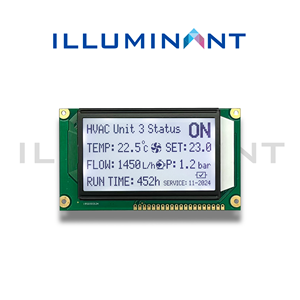 Module LCD Mono FSTN Positif 3 Pouces 160x80 Type Graphique Transflectif 12 heures 250 nits Connecteur COB RA6963L2NA - Product Image 2