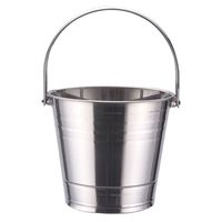 Seau en fer galvanisé au design vintage, avec poignée, pour la décoration et le rangement de jardin et de maison, taille et forme personnalisables