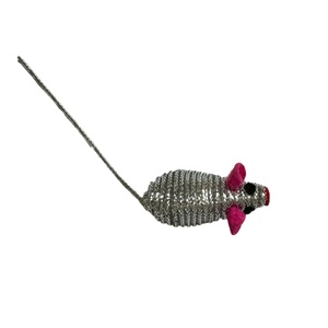 ของเล่นเชือกยางยืดเคี้ยวแบบโต้ตอบสุดหรูหนูจำลองทนทานสำหรับแมวและสุนัขขนาดเล็กผลิตจากสัตว์เลี้ยงขนาดเล็กในเวียดนาม - Product Image 1