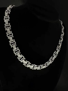Chaîne cubaine de luxe plaquée or de haute qualité avec moissanite, style hip-hop, pour soirées en boîte de nuit, cadeaux, événements spéciaux, livraison mondiale - Product Image 3