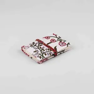 Handmade Recycled Paper Floral Fabric <b>Covered</b> 4x3 Inch <b>Diary</b>/Notebook Eco-Friendly Personal Journal - Product Image 4