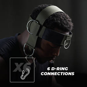 Harnais de tête de qualité supérieure pour un entraînement intensif du cou, logo personnalisé, rembourrage confortable, idéal pour les acheteurs en gros pour les salles de sport - Product Image 3