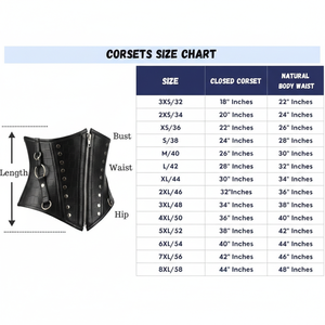 Custom Black Crocodile Embossed Leather <b>Gothic</b> Underbust <b>Corset</b> with Silver Studs & O-Rings Detail - Product Image 6