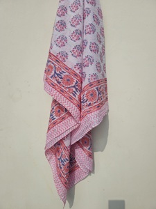 Pink floral booti hand block print cotton <b>sarong</b> pareo Indian Block Print <b>Sarong</b> <b>Sarong</b> Beach <b>Wrap</b> Cotton <b>Sarong</b> Pareo - Product Image 6