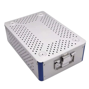 Medical <b>Tackle</b> Reusable Large Laparoscopic Disinfection <b>Box</b>,Aluminum Sterilized Container,Sterilization Trays with Customized - Product Image 1