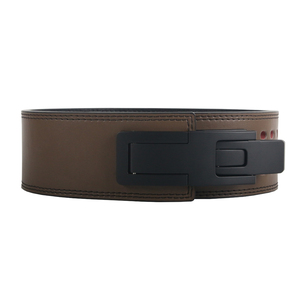 Factory OEM Brown Color Leather 10mm <b>Powerlifting</b> <b>Belt</b> Buckle Back Support Weightlifting <b>Belt</b> Foe Strength Exercise Training - Product Image 2