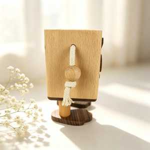 Figura Decorativa de Robot de Madera Hecha a Mano, Artículo Artesanal para el Hogar, Oficina y Tiendas, Regalo Artesanal - Product Image 4