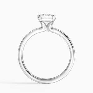 BOJ <b>Ring</b> 015 Emerald Cut 925 <b>Silver</b> Annika Semi Bezel <b>Solitaire</b> <b>Ring</b> 2ct D Color VVS1 Moissanite GRA Certified Low Price - Product Image 3