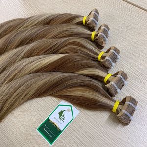 Extensiones de cabello humano con cinta, venta al por mayor, extensión humana Remy rusa de alta calidad, cabello brasileño - Product Image 3