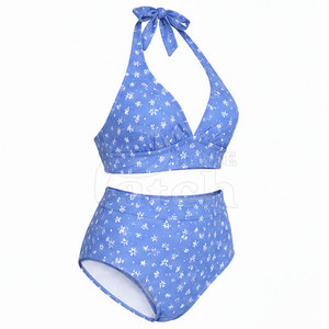 Ensemble bikini femme personnalisé, maillot de bain deux pièces, bas taille moyenne, haut tendance, collection de plage et de piscine pour l'été - Product Image 3