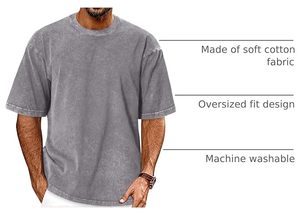 <b>Mens</b> Slim Fit 220g Heavyweight 100% Cotton Eco-Friendly <b>Silk</b> Screen Printed T-<b>Shirt</b> Wholesale OEM - Product Image 6
