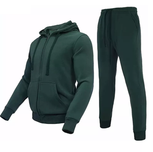 Survêtements à capuche en gros 100 % coton, tissu respirant, logo personnalisé, vêtements d'entraînement, vêtements de sport pour hommes et femmes, directement de l'usine - Product Image 1