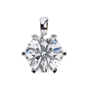 Bijoux de mariage, pendentif diamant rond brillant, couleur E, pierre cultivée en laboratoire, en or massif 10K, 14K, 18K, avec certificat IGI, unisexe - Product Image 3