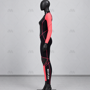 Traje de Neopreno de 2 mm, Impermeable, Transpirable, de Piel Lisa, Unisex, Manga Larga Delantera, Cierre Trasero, para Triatlón, Pesca Submarina, Buceo, Surf - Product Image 2