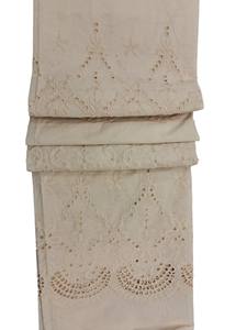 Tela de Algodón Blanco Premium Bordada, con Bordado Floral Calado, Tela de Algodón Suave y Ligera, Gran Venta - Product Image 3