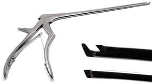 Pinces Kerrison 1 mm à 45° à embout angulaire, 8 nouvelles pinces en acier inoxydable à actionnement manuel par Surgiright - Product Image 5