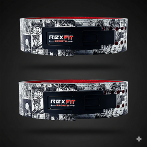 Ceinture de musculation Rexfit Sports Heavy Duty pour la stabilité du tronc et l'entraînement de force avec boucle à levier - Product Image 1