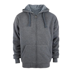 Sweat à capuche pour homme, hiver, uni, brodé, doublé, pull-over, molleton épais et chaud, avec poches et cordons de serrage - Product Image 6