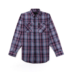Chemise en flanelle pour homme à carreaux blancs et marrons, en coton teint en fil, manches longues, douce, durable, chemises de qualité supérieure - Product Image 4