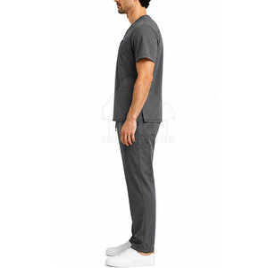 Ensemble de blouses médicales pour hommes, tenue de travail hospitalière, uniforme médical, vêtements de soins de santé, vêtements pour infirmiers et médecins, commande en gros, tricoté de haute qualité - Product Image 5