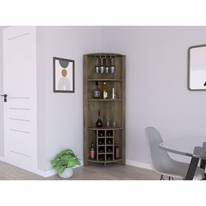 Mueble de Esquina Color Marrón Oscuro Colección Castle para Sala de Estar - Product Image 2