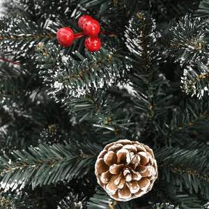 47.2\" Green PVC Artificial <b>Christmas</b> <b>Tree</b> with <b>Stand</b> Festive Holiday Decorations - Product Image 6