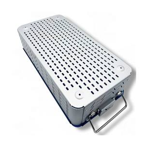 Boîte de stérilisation manuelle en aluminium 40x20x12 cm, autoclavable, réutilisable, pour kit chirurgical Pentax, conteneur stérilisé - Product Image 2