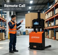 Mini chariot élévateur autonome intelligent sans conducteur pour l'automatisation des entrepôts à allées étroites et la manutention flexible des matériaux