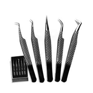 Pince à épiler professionnelle haut de gamme pour cils, en acier inoxydable, préhension précise, durable, avec logo et couleur personnalisés - Product Image 6