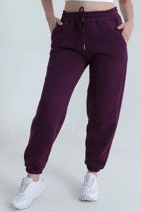 Pantalones Rectos de Cintura Alta Verde Oliva EVER GLOW, Largos, de Lona Sólida, Casuales, con Bolsillos, Cierre con Cordón, Impermeables - Product Image 3