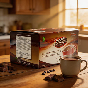 Aroma Chocolate Caliente Instantáneo 3 en 1 – Bebida en Polvo de Cacao Intenso, Paquete de 28g - Product Image 2