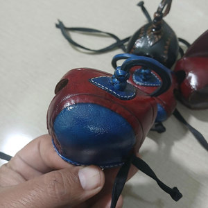 Capucha de cetrería de cuero hecha a mano EFI, azul y marrón, para entrenamiento de aves, con bucles ajustables para cetrería al aire libre, para todas las estaciones - Product Image 5